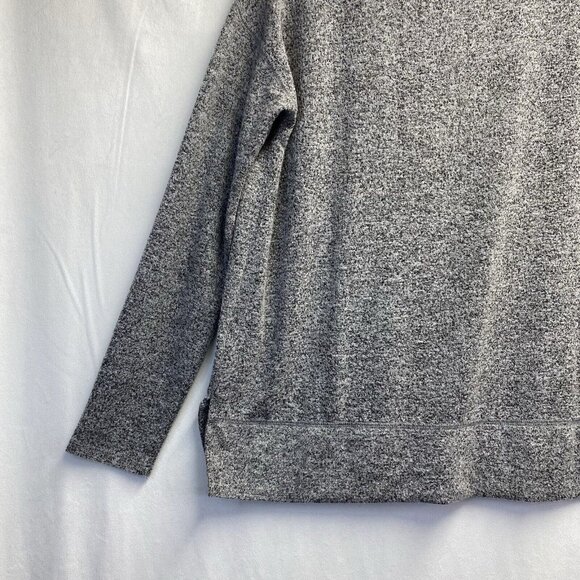 Lucky Brand Crewneck Long Sleeve Soft Knit Sweatshirt Women XS Gray Banded Hem - Picture 15 of 16